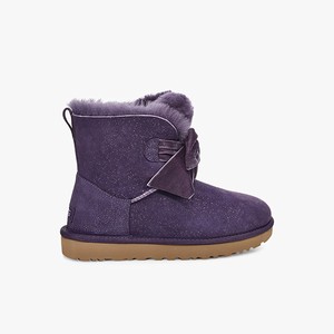 Ugg Gita Twinkle Bow Mini Women Classic Boots Purple (0281PGJVN)